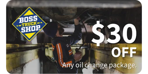 Boss Shop Oil Change Discount